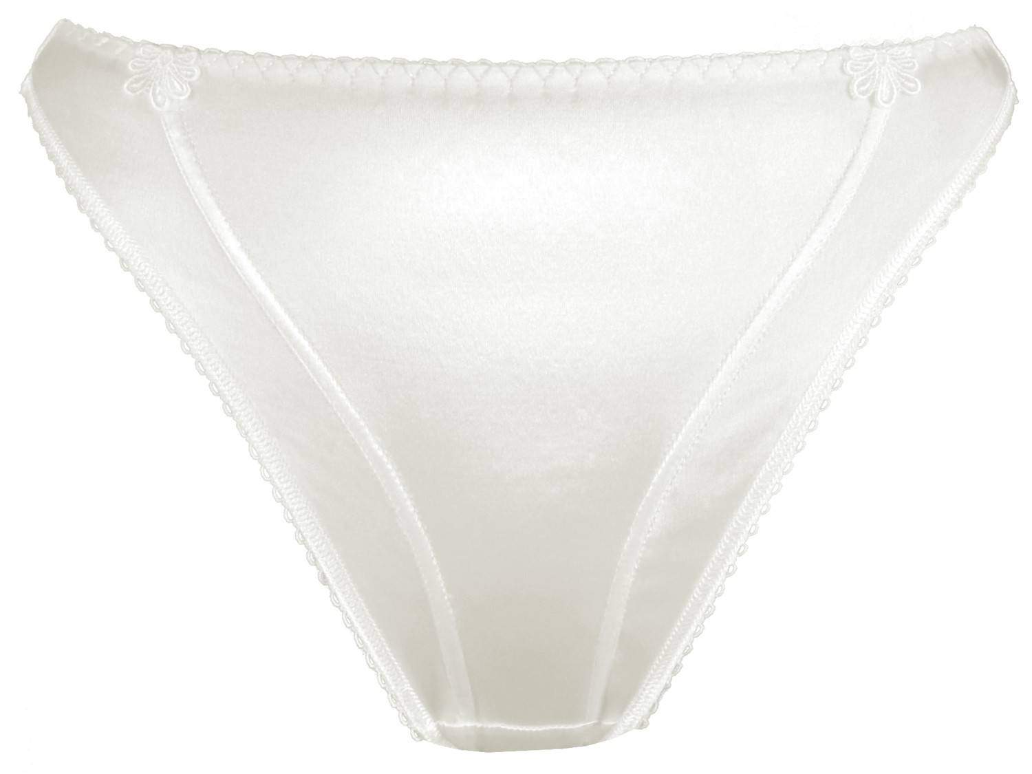 Silhouette Lingerie ‘Sirena Collection’ White Satin Thong Style ...