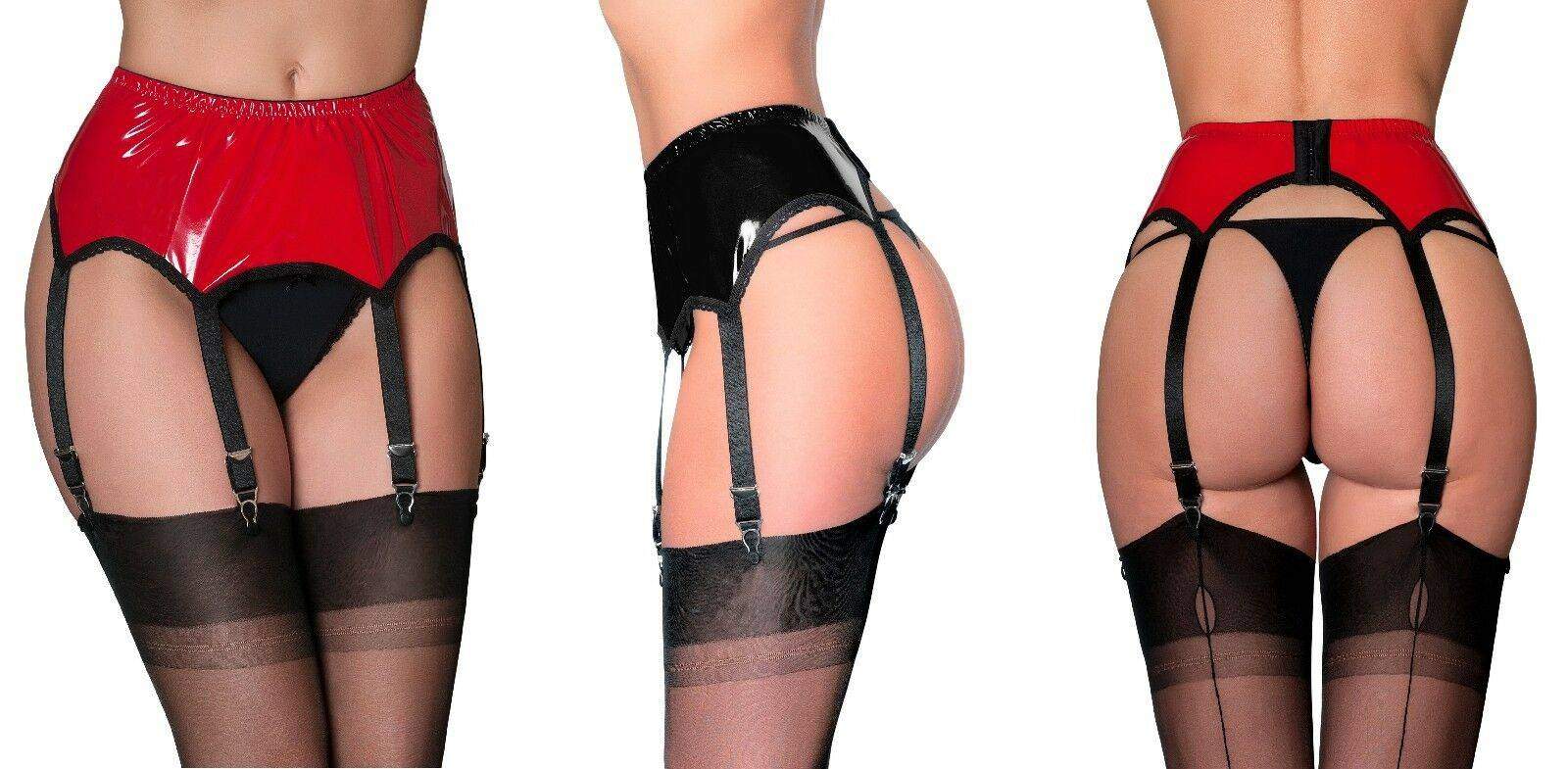 <b>Garter</b> <b>Belt</b> for <b>Stockings</b> (NL53), best Nancies Lingerie Erotic 6 Strap PVC ...