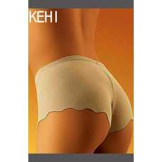 'Wolbar Lingerie' Kehi Ladies Comfy Fit Beige Briefs & Scalloped Edge ( UK 14 )