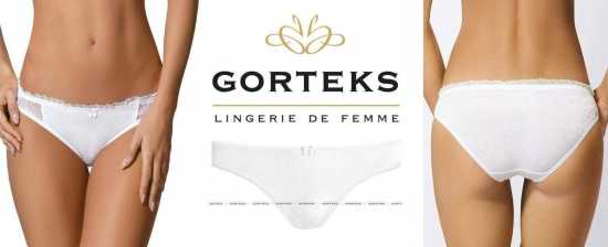 'Gorteks Lingerie'Linda White Spiral Embroidered Everyday Knickers (UK Size 18)