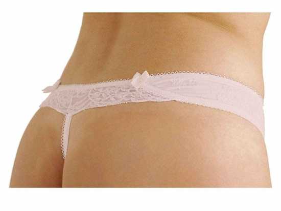 Adore Lingerie [ UK SIZE 16-18 ] 'Trellis' White Thong Panties In Floral...