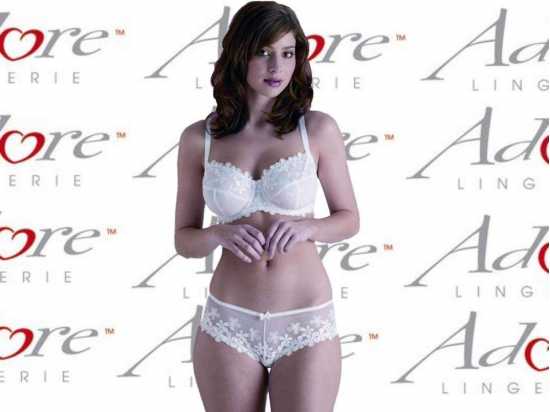 Adore Lingerie [ UK SIZE 16/18 ] 'Falling Blossom' White Hipster Brief (3027)