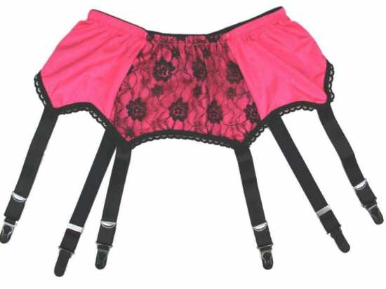 Nancies Lingerie Lace 6 Strap Suspender / Garter Belt for Stockings (NL60)