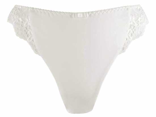 Silhouette Lingerie 'Euphoria Collection' White Thong Knickers with Lace...