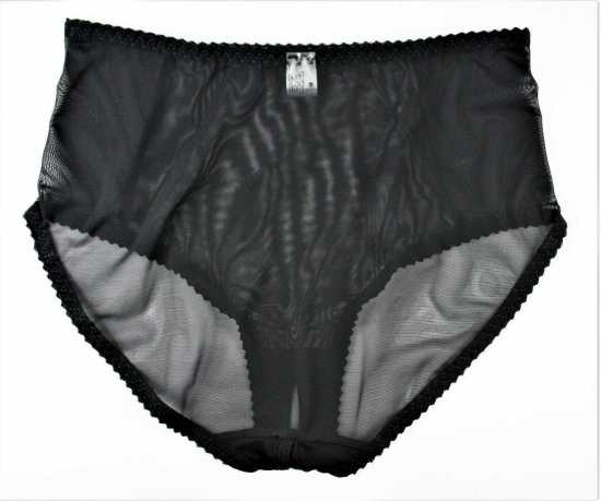 Nancies Lingerie Crotchless Betty See Through Powermesh Brief Knickers (NLcbsk)