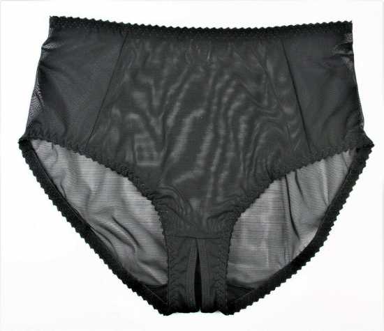 Nancies Lingerie Crotchless Betty See Through Powermesh Brief Knickers (NLcbsk)