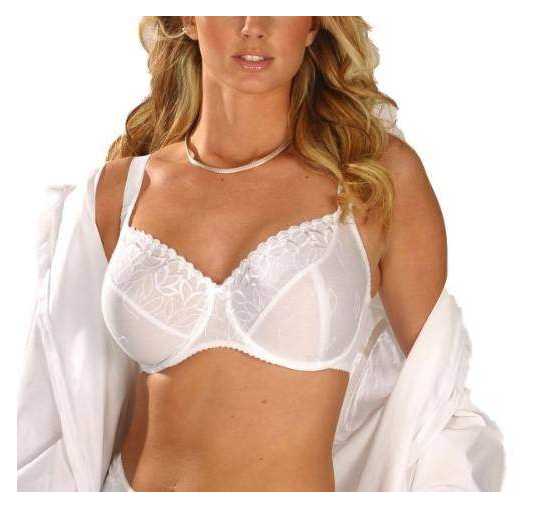 Silhouette Lingerie 'Fresco Collection' White Underwired Balconette Bra with...