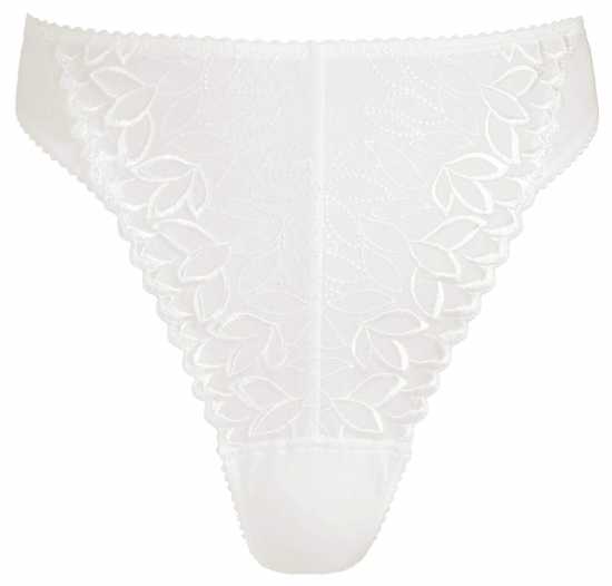 Silhouette Lingerie 'Fresco Collection' White Cotton Thong Knickers with...