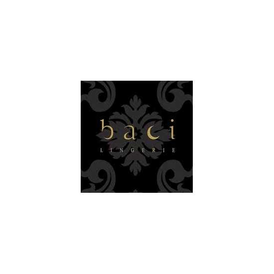 Baci Lingerie [ UK 18 - 20 ] 'Style 3116' Black Lace Criss Cross G-String...