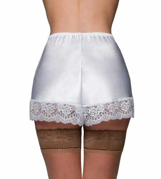 Nancies Lingerie Luxury Satin French Cami Knickers with Swiss Lace (NLcami)