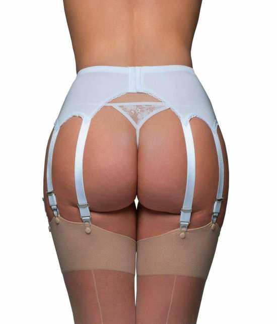 Nancies Lingerie Lycra 10 Strap Suspender / Garter Belt for Stockings (NL11)