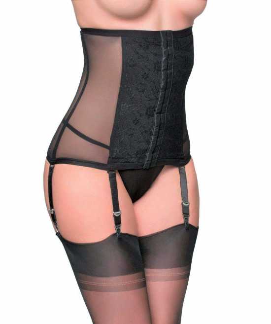 Nancies Lingerie 6 Strap Powermesh Vintage Style Shapewear Waist Cincher (NLwc1)