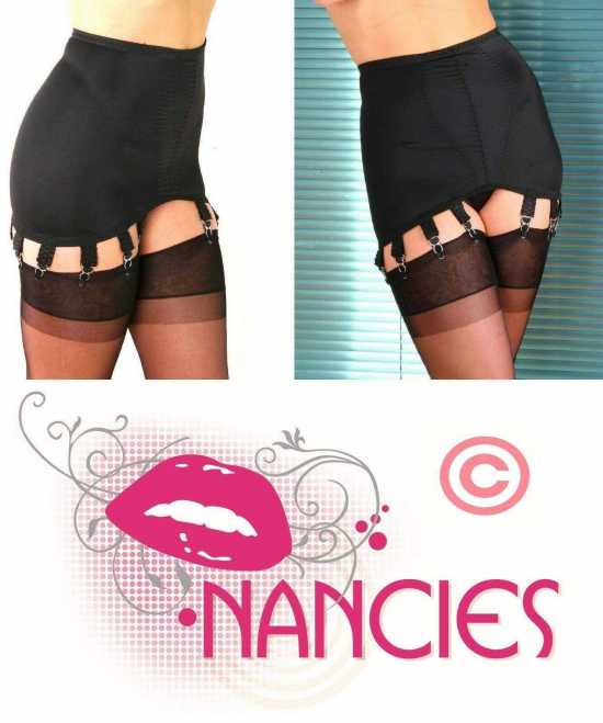 Nancies Lingerie 10 Strap Shapewear Girdle with Garters for Stockings (NLg10)