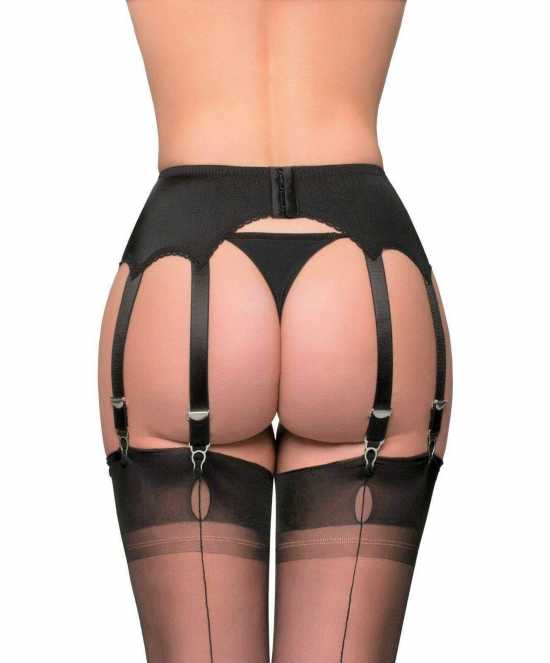 Nancies Lingerie Lace 10 Strap Suspender / Garter Belt for Stockings (NL10)