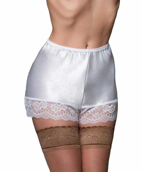 Nancies Lingerie Luxury Satin French Cami Knickers with Swiss Lace (NLcami)