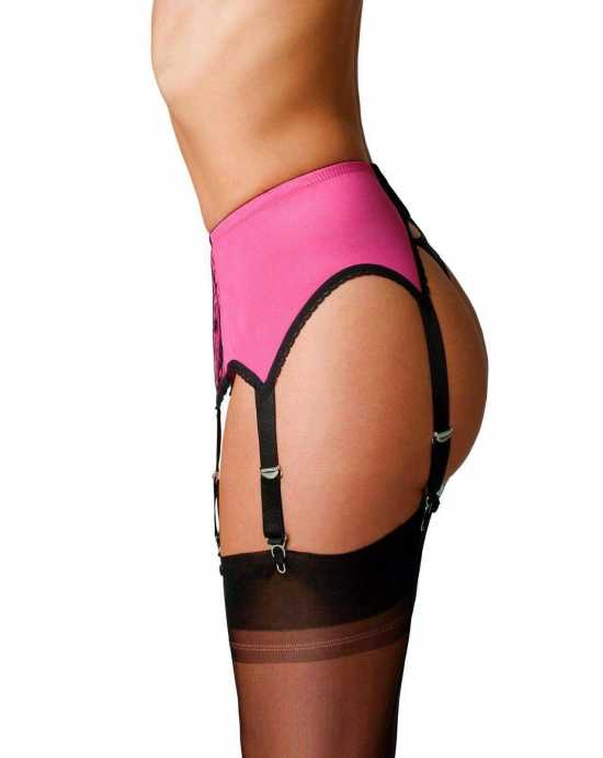 Nancies Lingerie Lace 6 Strap Suspender / Garter Belt for Stockings (NL60)