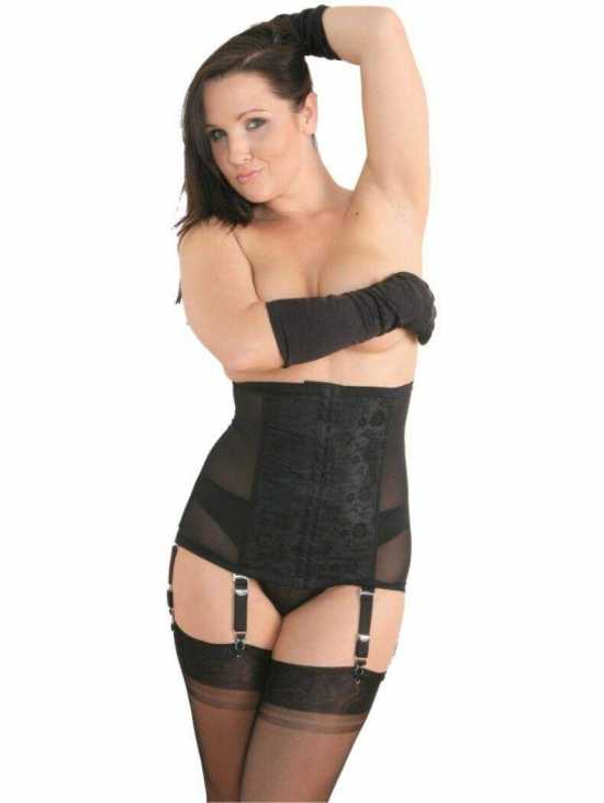 Nancies Lingerie 6 Strap Powermesh Vintage Style Shapewear Waist Cincher (NLwc1)