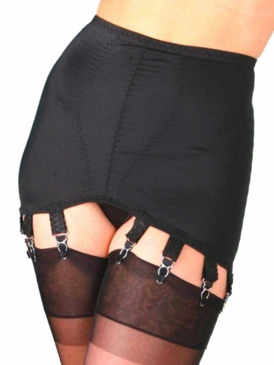 Nancies Lingerie 12 Strap Smooth Shapewear Retro Girdle for Stockings (NLg12)