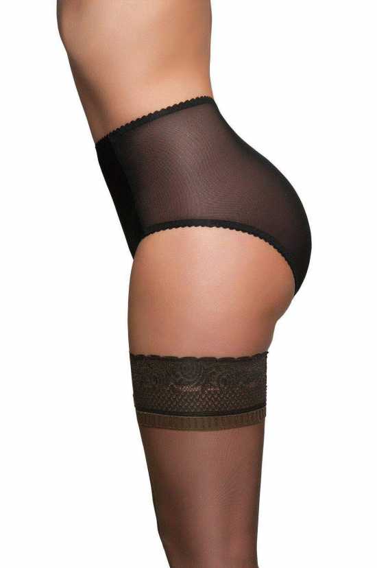 Nancies Lingerie Crotchless Betty See Through Powermesh Brief Knickers (NLcbsk)